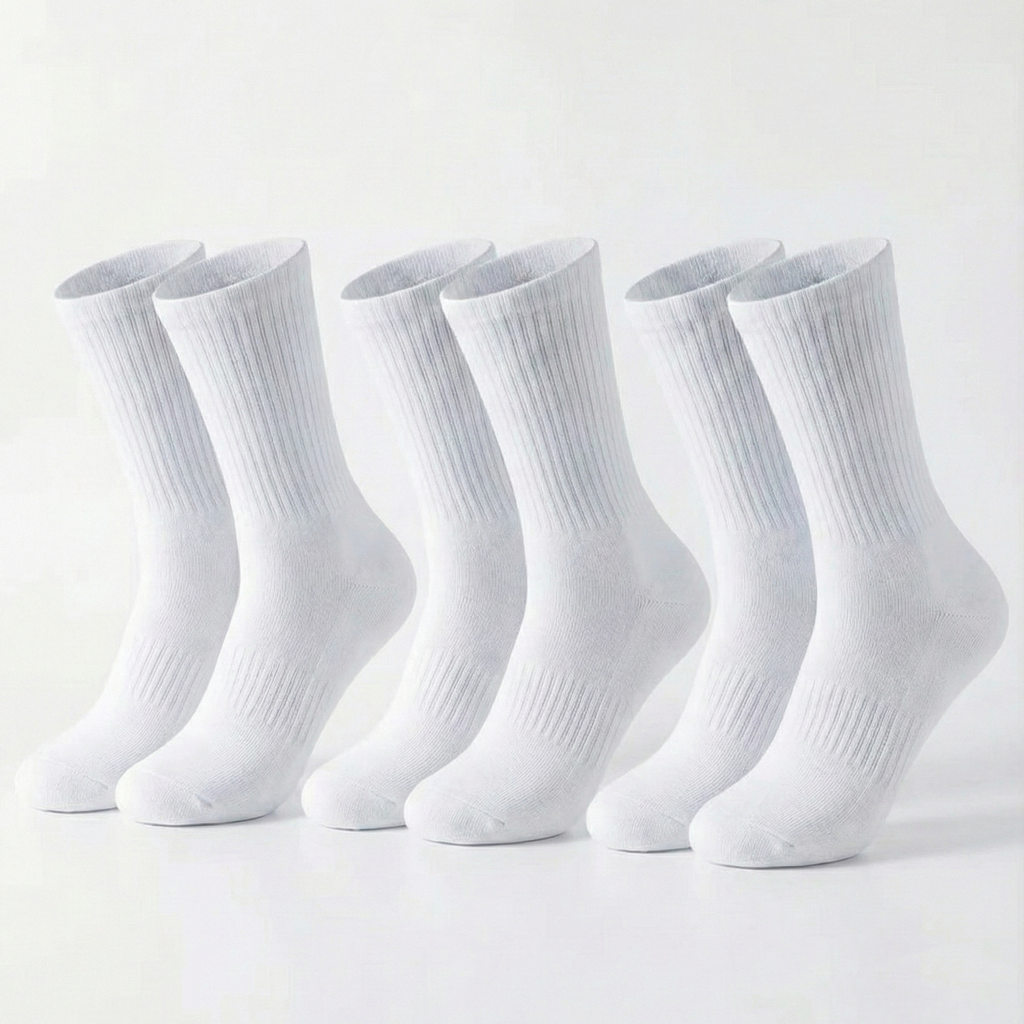 X3 Calcetines cómodos - Blanco