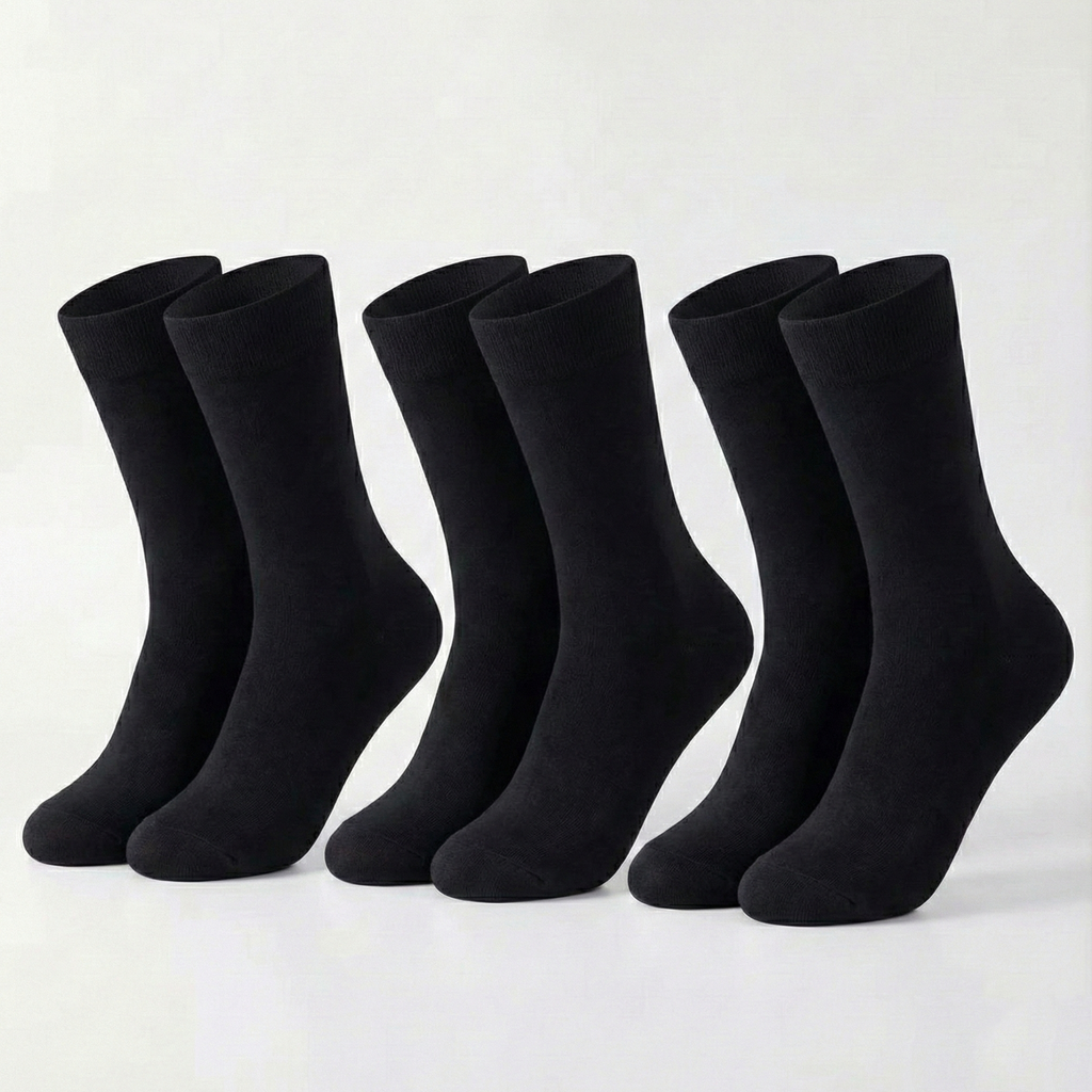 X3 Calcetines cómodos - Negro